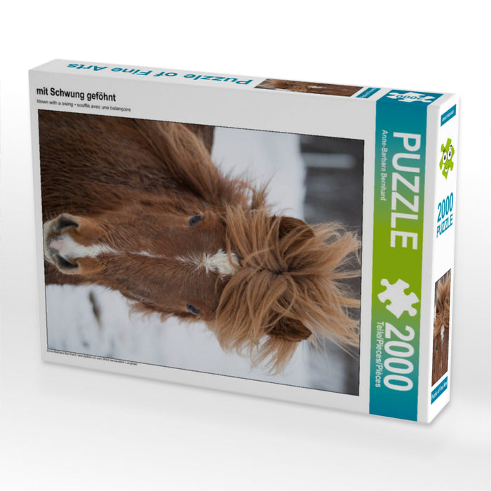 mit Schwung geföhnt 2000 Teile Puzzle hoch - CALVENDO Foto-Puzzle'