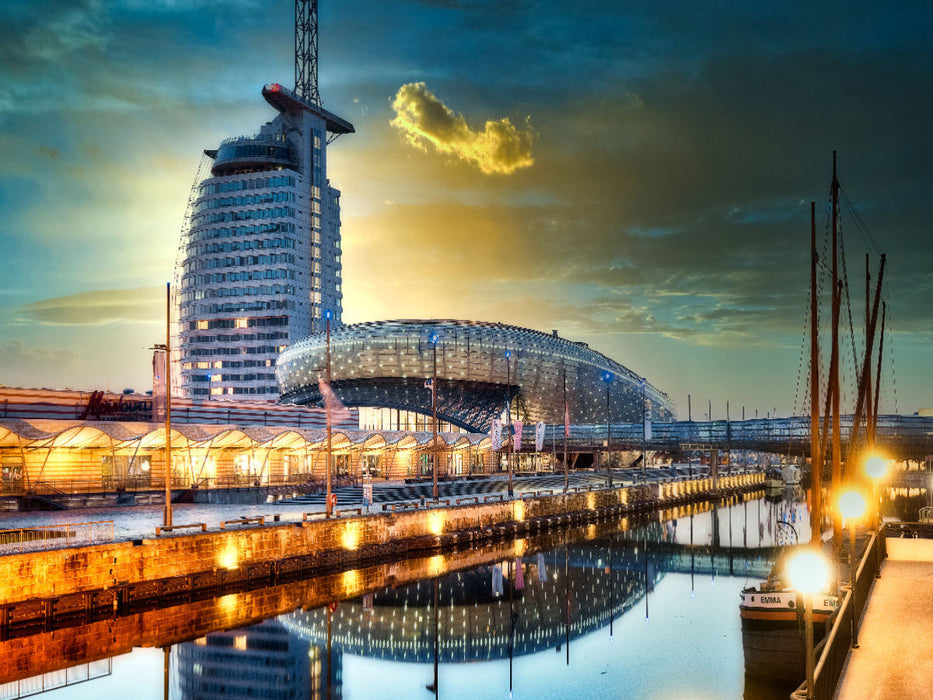 "Klimahaus Bremerhaven 8° Ost" / "Hotel Sali City" - CALVENDO Foto-Puzzle'