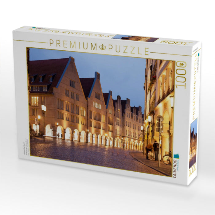 Münster bei Nacht - CALVENDO Foto-Puzzle'