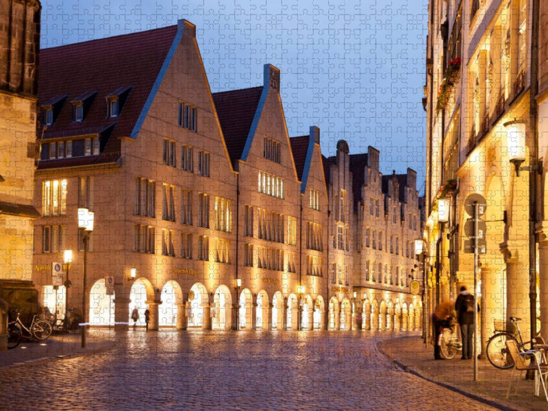 Münster bei Nacht - CALVENDO Foto-Puzzle'
