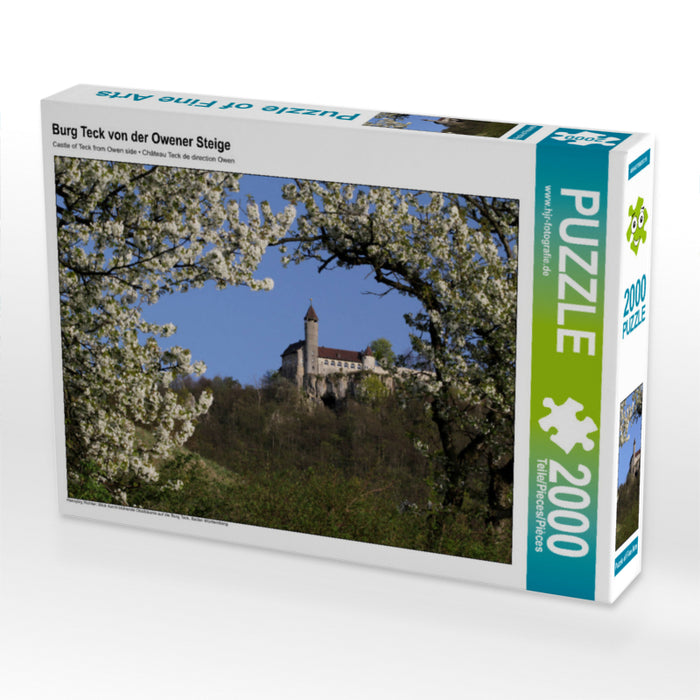 Burg Teck von der Owener Steige 2000 Teile Puzzle quer - CALVENDO Foto-Puzzle'