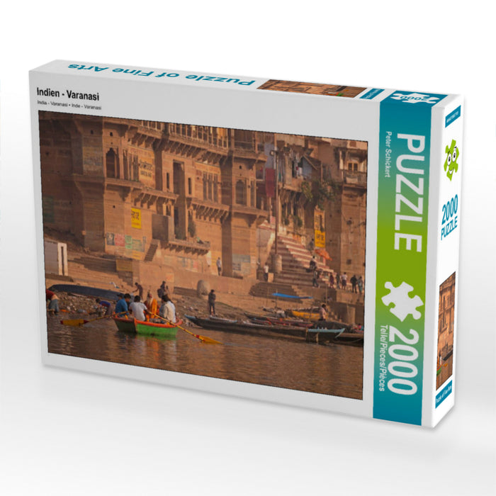 Indien - Varanasi 2000 Teile Puzzle quer - CALVENDO Foto-Puzzle'