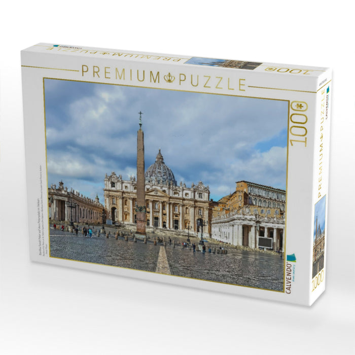Basilika Sankt Peter auf dem Petersplatz im Vatikan - CALVENDO Foto-Puzzle'