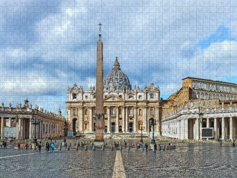 Basilika Sankt Peter auf dem Petersplatz im Vatikan - CALVENDO Foto-Puzzle'