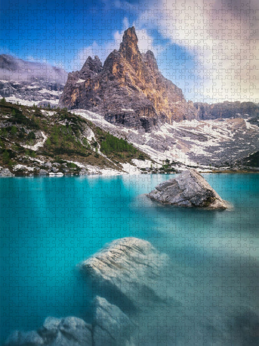 Sorapissee in Italien - CALVENDO Foto-Puzzle'