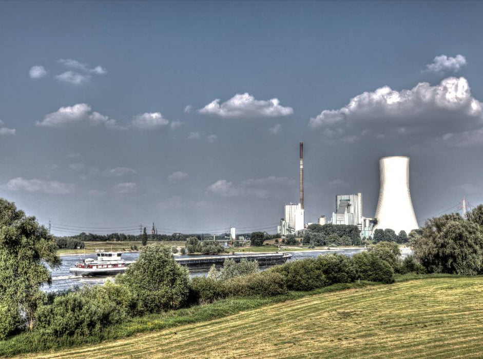 RKM 792,5 Orsoy -- Walsum Steag-Kraftwerk 2000 Teile Puzzle quer - CALVENDO Foto-Puzzle'