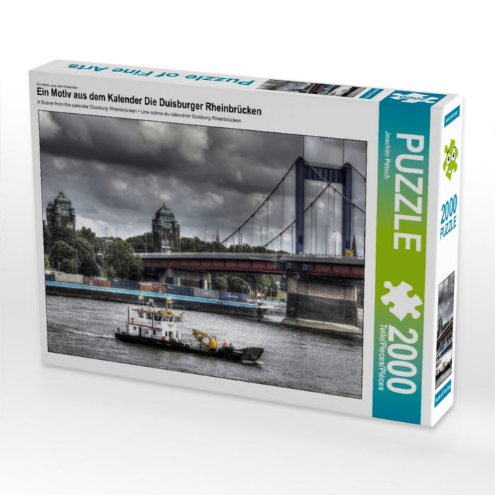Ein Motiv aus dem Kalender Die Duisburger Rheinbrücken 2000 Teile Puzzle quer - CALVENDO Foto-Puzzle'