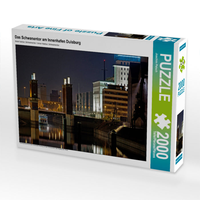 Das Schwanentor am Innenhafen Duisburg 2000 Teile Puzzle quer - CALVENDO Foto-Puzzle'