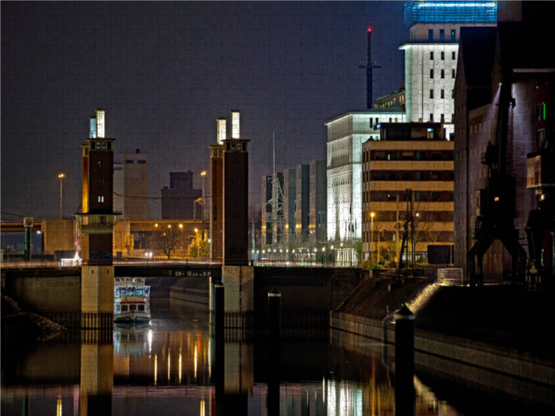 Das Schwanentor am Innenhafen Duisburg 2000 Teile Puzzle quer - CALVENDO Foto-Puzzle'