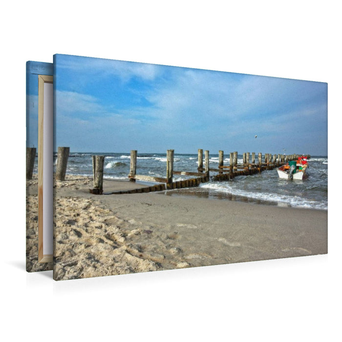 Premium Textil-Leinwand Zingst - Fischland Darß