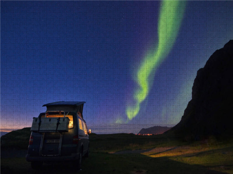 Unter Nordlichtern... 2000 Teile Puzzle quer - CALVENDO Foto-Puzzle'