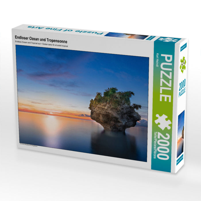 Endloser Ozean und Tropensonne 2000 Teile Puzzle quer - CALVENDO Foto-Puzzle'