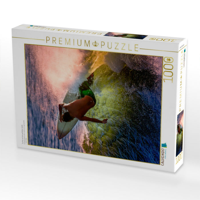 Surfen auf der perfekten Welle - CALVENDO Foto-Puzzle'