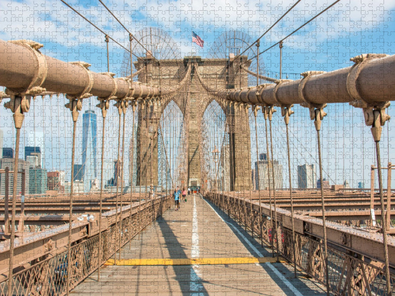 Brooklyn Bridge and Skyline - CALVENDO Foto-Puzzle'