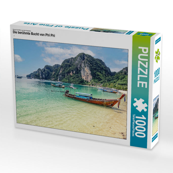 Die berühmte Bucht von Phi Phi 1000 Teile Puzzle quer - CALVENDO Foto-Puzzle'