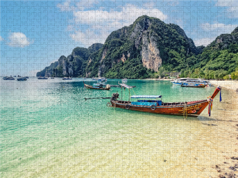 Die berühmte Bucht von Phi Phi 1000 Teile Puzzle quer - CALVENDO Foto-Puzzle'