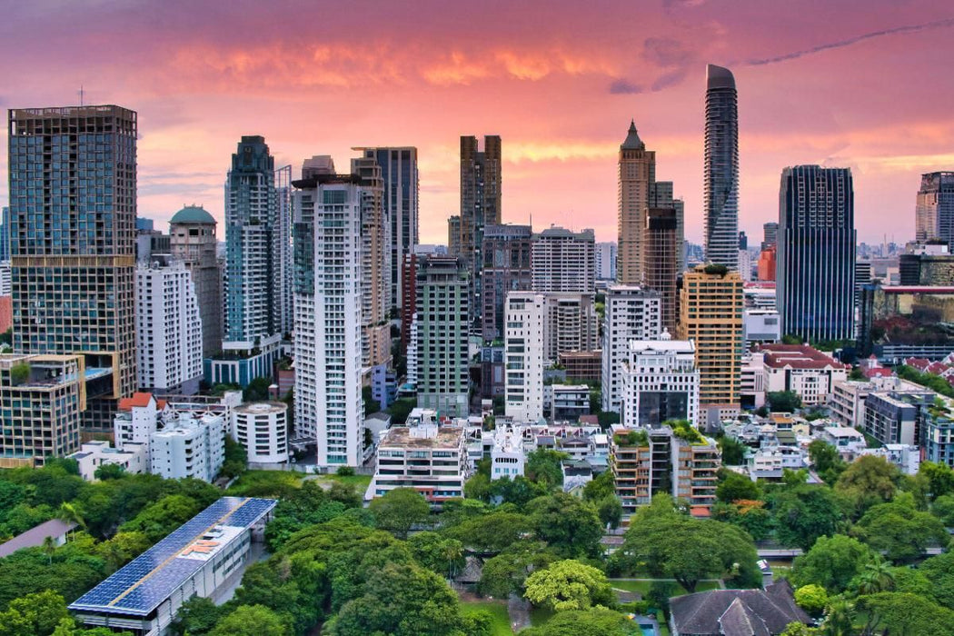 Sonnenuntergang in der Stadt der Engel 1000 Teile Puzzle quer - CALVENDO Foto-Puzzle'