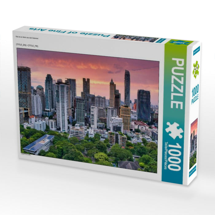 Sonnenuntergang in der Stadt der Engel 1000 Teile Puzzle quer - CALVENDO Foto-Puzzle'