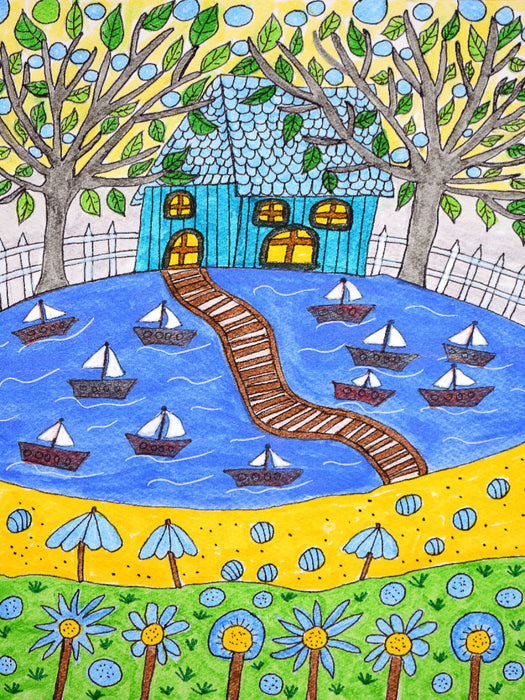 Haus am See - CALVENDO Foto-Puzzle'