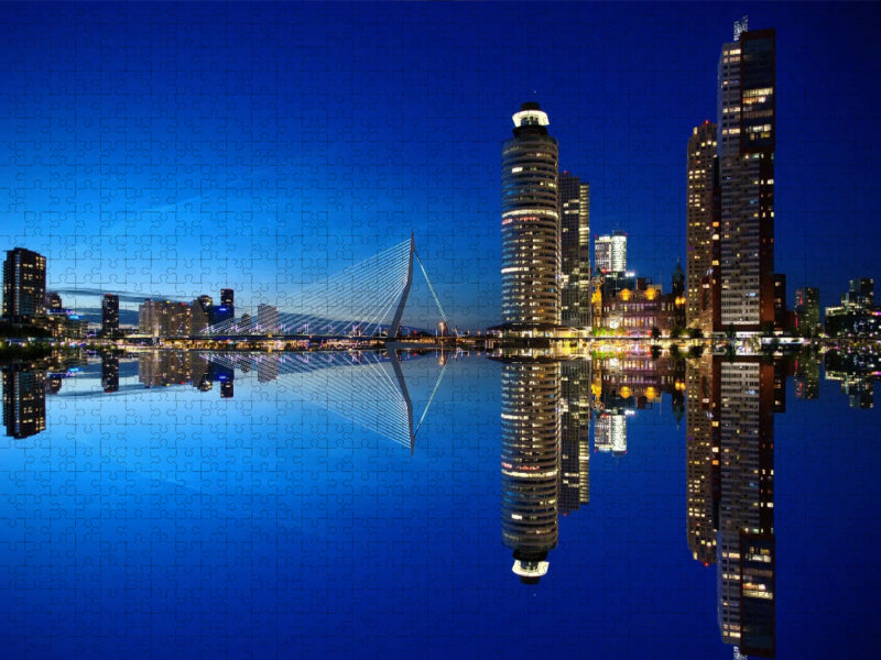 Skyline von Rotterdam - CALVENDO Foto-Puzzle'