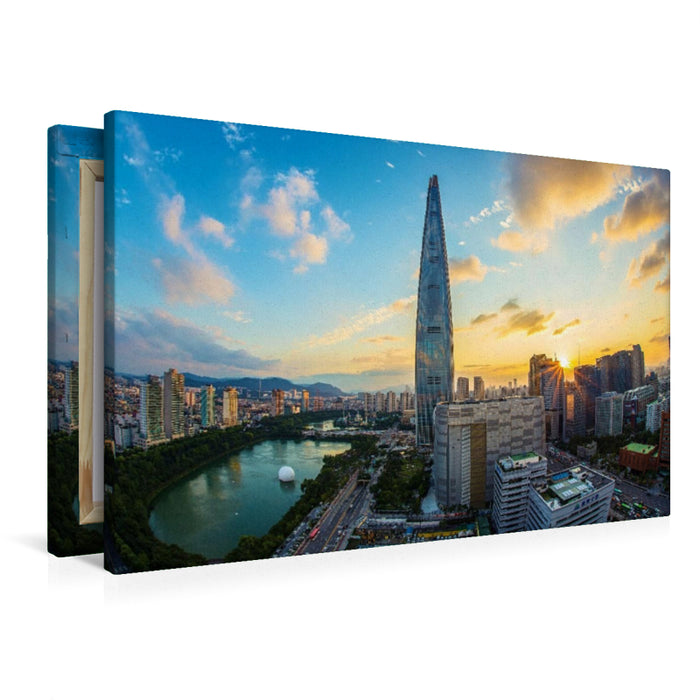 Premium Textil-Leinwand Seoul, Südkorea