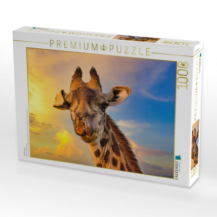 Giraffenkopf - CALVENDO Foto-Puzzle'