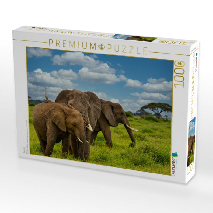 Elefanten - CALVENDO Foto-Puzzle'