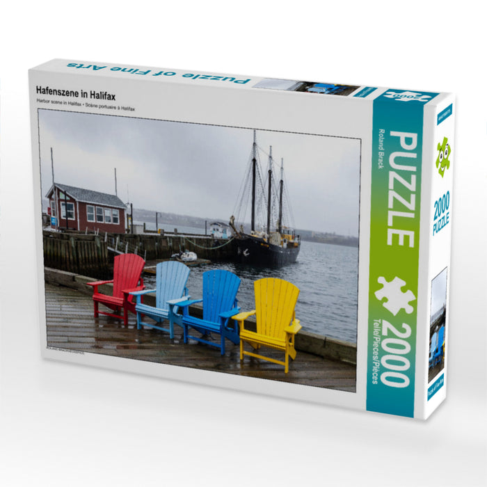 Harbor scene in Halifax - CALVENDO photo puzzle 