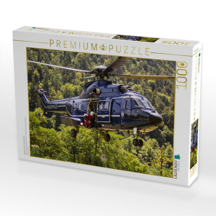 SuperPuma im Löscheinsatz - CALVENDO Foto-Puzzle'