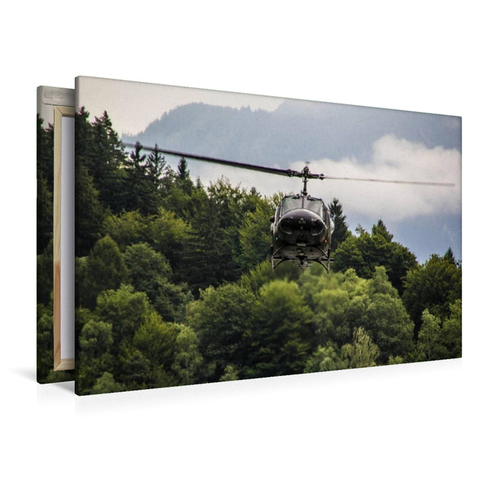 Premium Textil-Leinwand Bell UH-1D