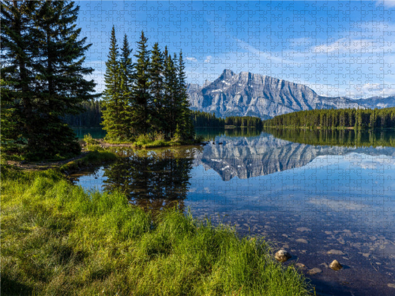 Two Jack Lake 2000 Teile Puzzle quer - CALVENDO Foto-Puzzle'