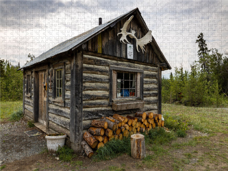 Goldsucher Hütte 2000 Teile Puzzle quer - CALVENDO Foto-Puzzle'