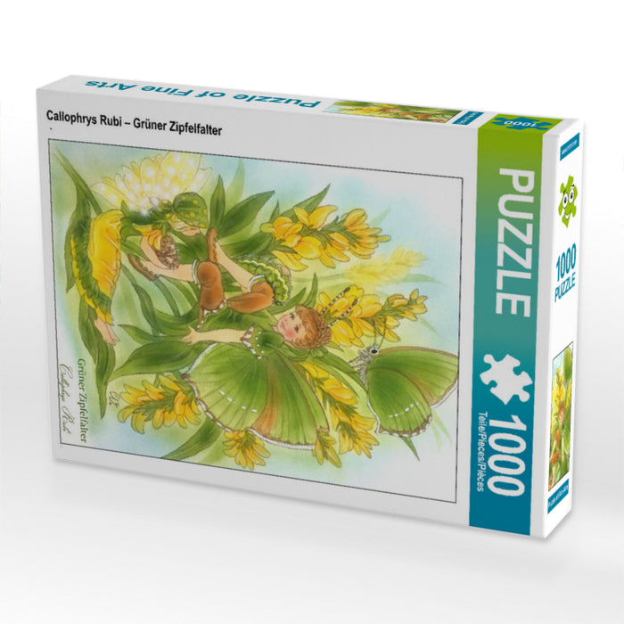 Callophrys Rubi – Grüner Zipfelfalter 1000 Teile Puzzle hoch - CALVENDO Foto-Puzzle'