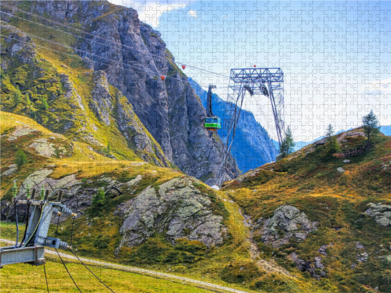 Téléphérique de la vallée de Bavona - Puzzle photo CALVENDO 