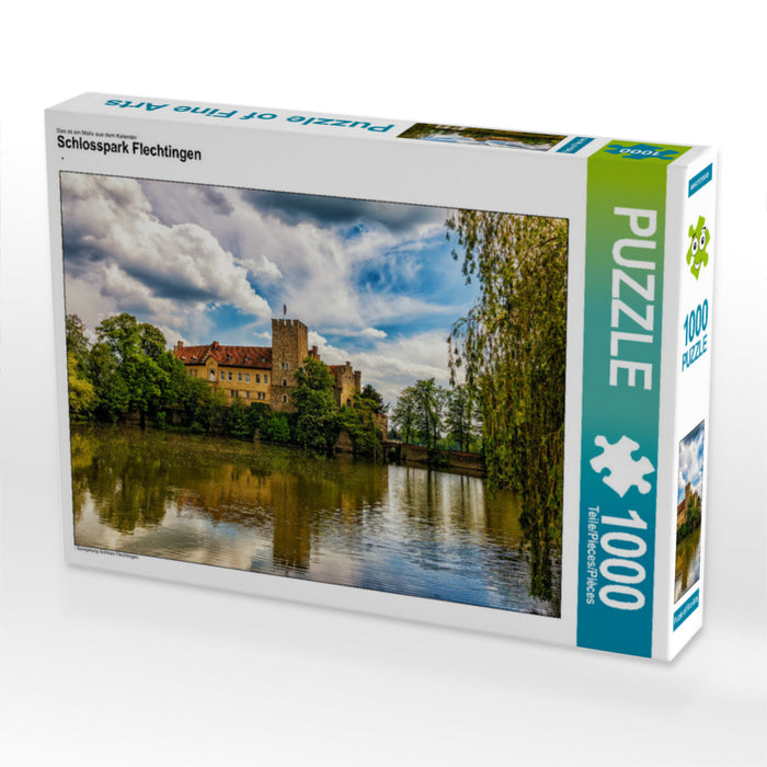 Schlosspark Flechtingen 1000 Teile Puzzle quer - CALVENDO Foto-Puzzle'