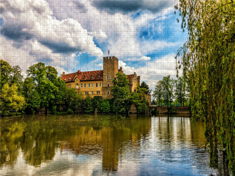 Schlosspark Flechtingen 1000 Teile Puzzle quer - CALVENDO Foto-Puzzle'