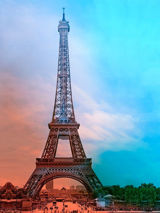 Paris,  Eiffelturm 1000 Teile Puzzle hoch - CALVENDO Foto-Puzzle'
