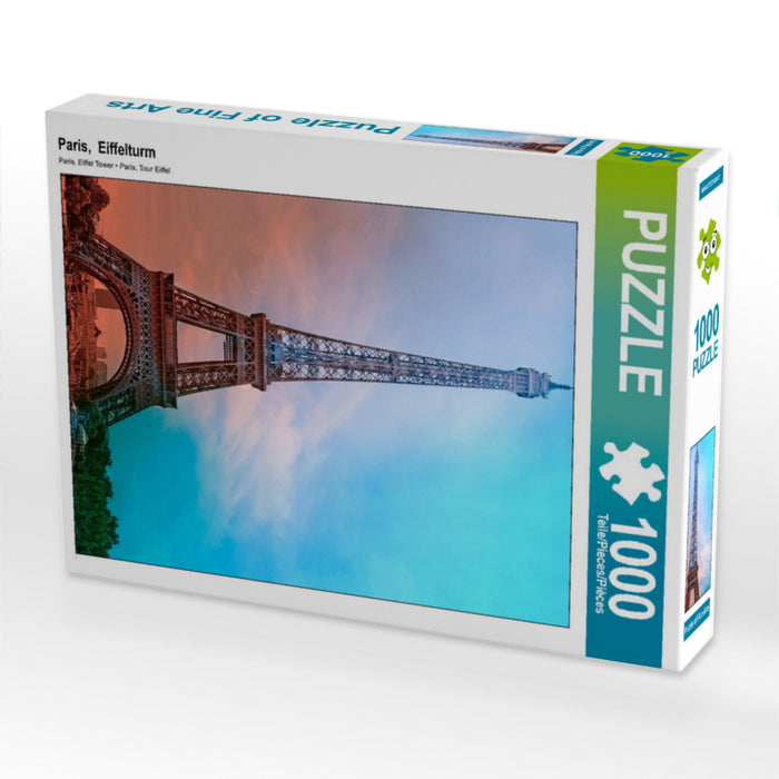Paris,  Eiffelturm 1000 Teile Puzzle hoch - CALVENDO Foto-Puzzle'