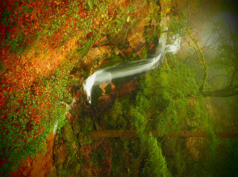 Park Geres Wasserfall 2000 Teile Puzzle quer - CALVENDO Foto-Puzzle'