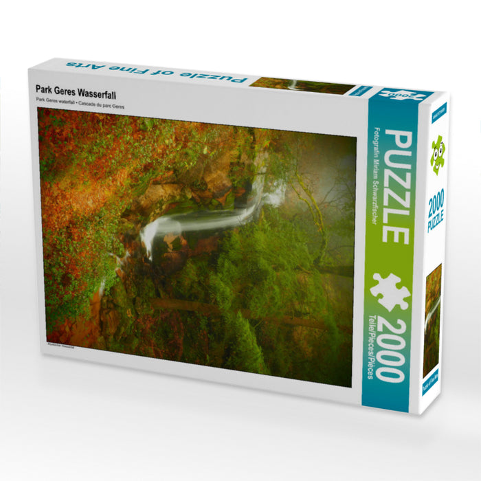 Park Geres Wasserfall 2000 Teile Puzzle quer - CALVENDO Foto-Puzzle'