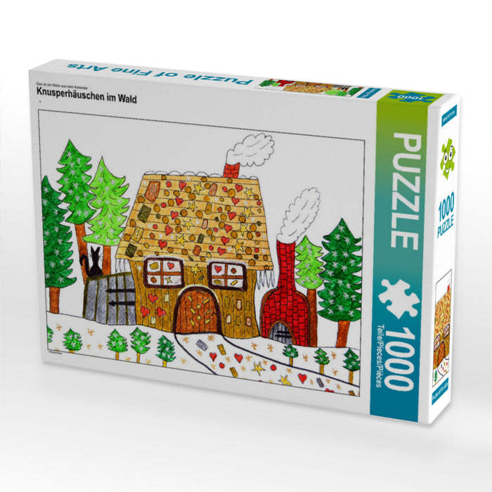 Knusperhäuschen im Wald 1000 Teile Puzzle quer - CALVENDO Foto-Puzzle'