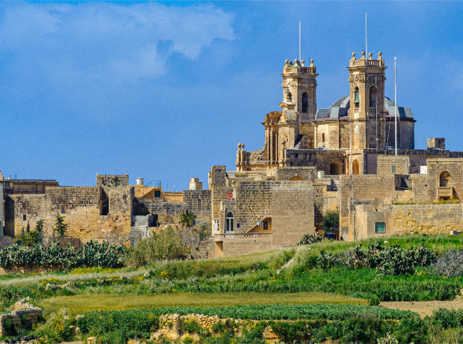 Blick von der Basilika Ta Pinu auf Gharb 2000 Teile Puzzle quer - CALVENDO Foto-Puzzle'