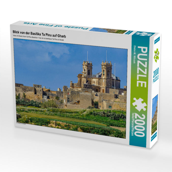 Blick von der Basilika Ta Pinu auf Gharb 2000 Teile Puzzle quer - CALVENDO Foto-Puzzle'