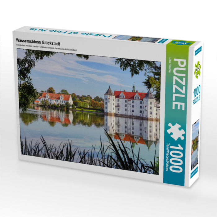 Wasserschloss Glückstadt 2000 Teile Puzzle quer - CALVENDO Foto-Puzzle'