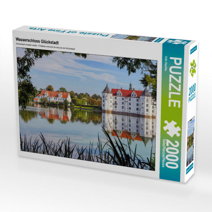 Wasserschloss Glückstadt 2000 Teile Puzzle quer - CALVENDO Foto-Puzzle'