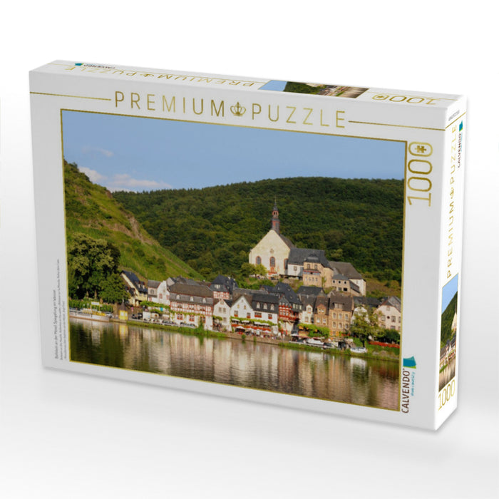 Beilstein an der Mosel. Spiegelung im Wasser. - CALVENDO Foto-Puzzle'
