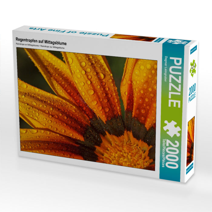 Regentropfen auf Mittagsblume 2000 Teile Puzzle quer - CALVENDO Foto-Puzzle'