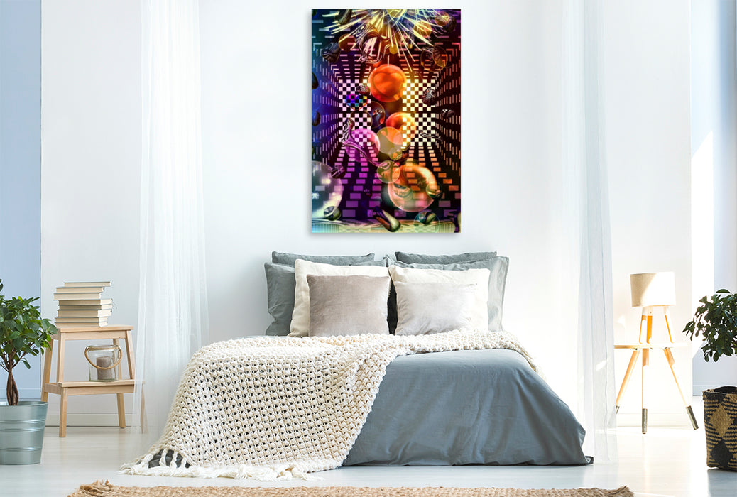 Premium textile canvas Premium textile canvas 80 cm x 120 cm high Disco 
