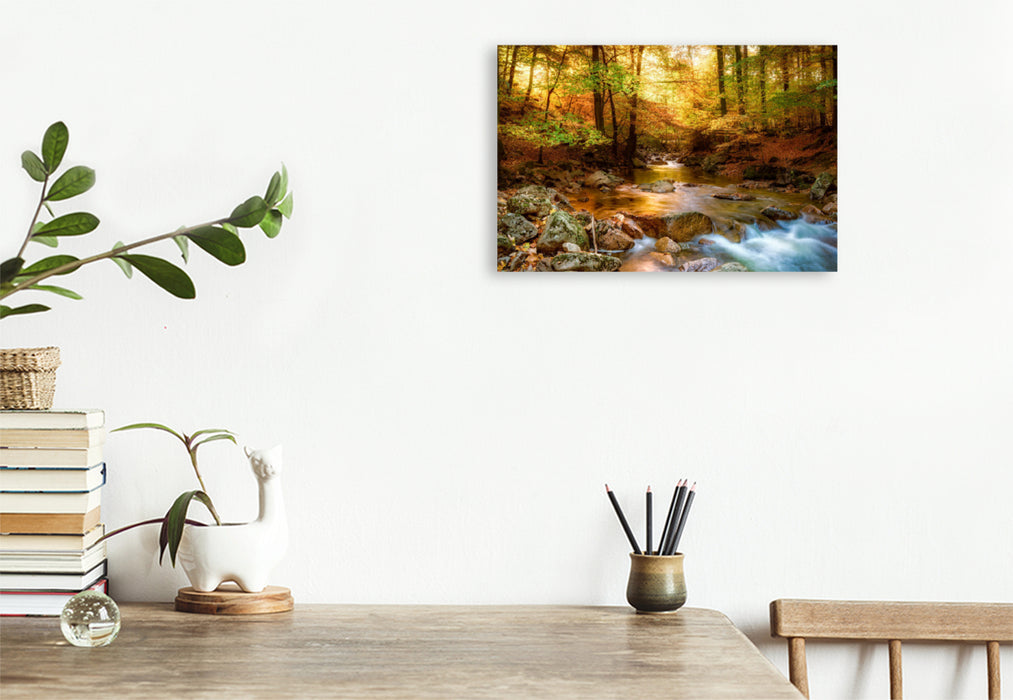 Premium textile canvas Premium textile canvas 120 cm x 80 cm landscape dream paths 