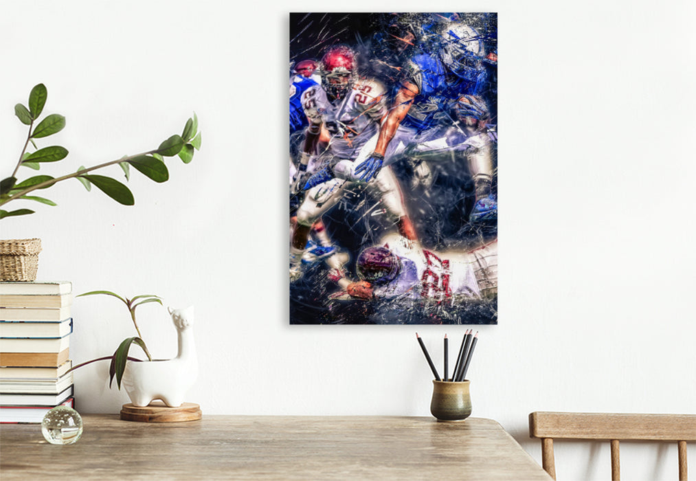 Premium textile canvas Premium textile canvas 60 cm x 90 cm high American football 